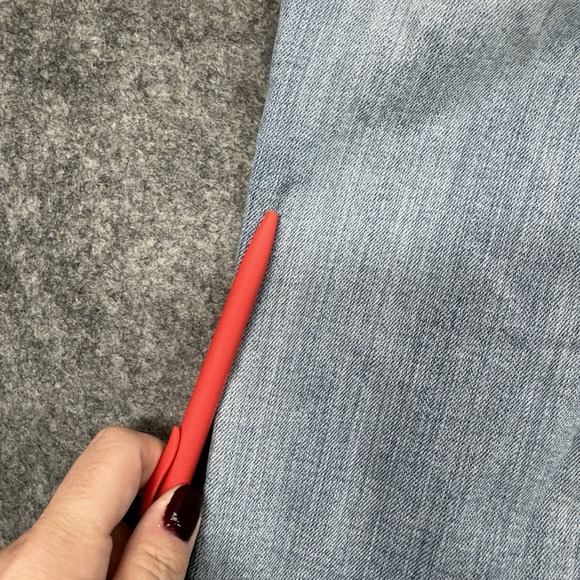 Paisley Sky Jeans Women's Size 4 Acid Wash Mid Rise Skinny Leg Denim Embellished - Picture 10 of 11